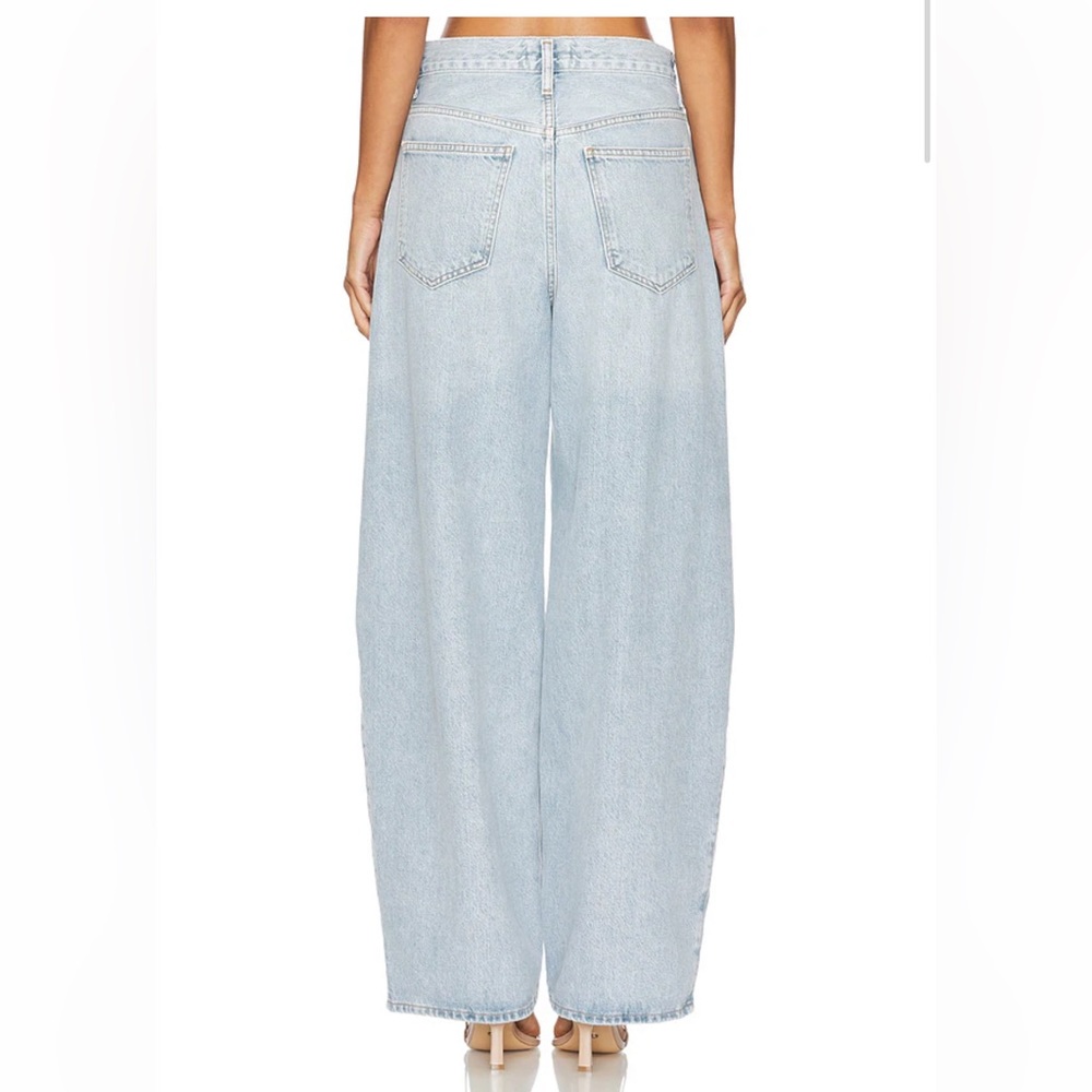 Agolde Light Wash Wide Leg Jeans - Picture 5 of 14